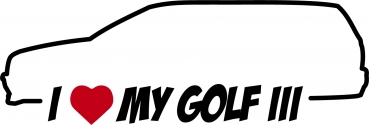 I LOVE MY GOLF 3 Kombi